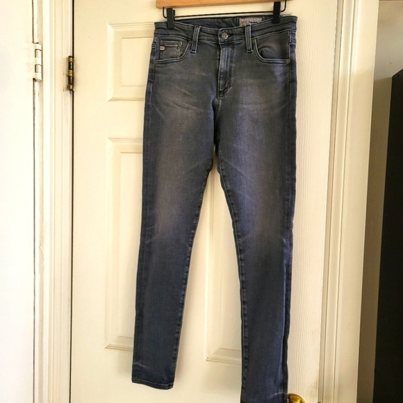 Ag Adriano Goldschmied Denim - Ag Adriano Goldschmied Gray Skinny Jeans with Stretch